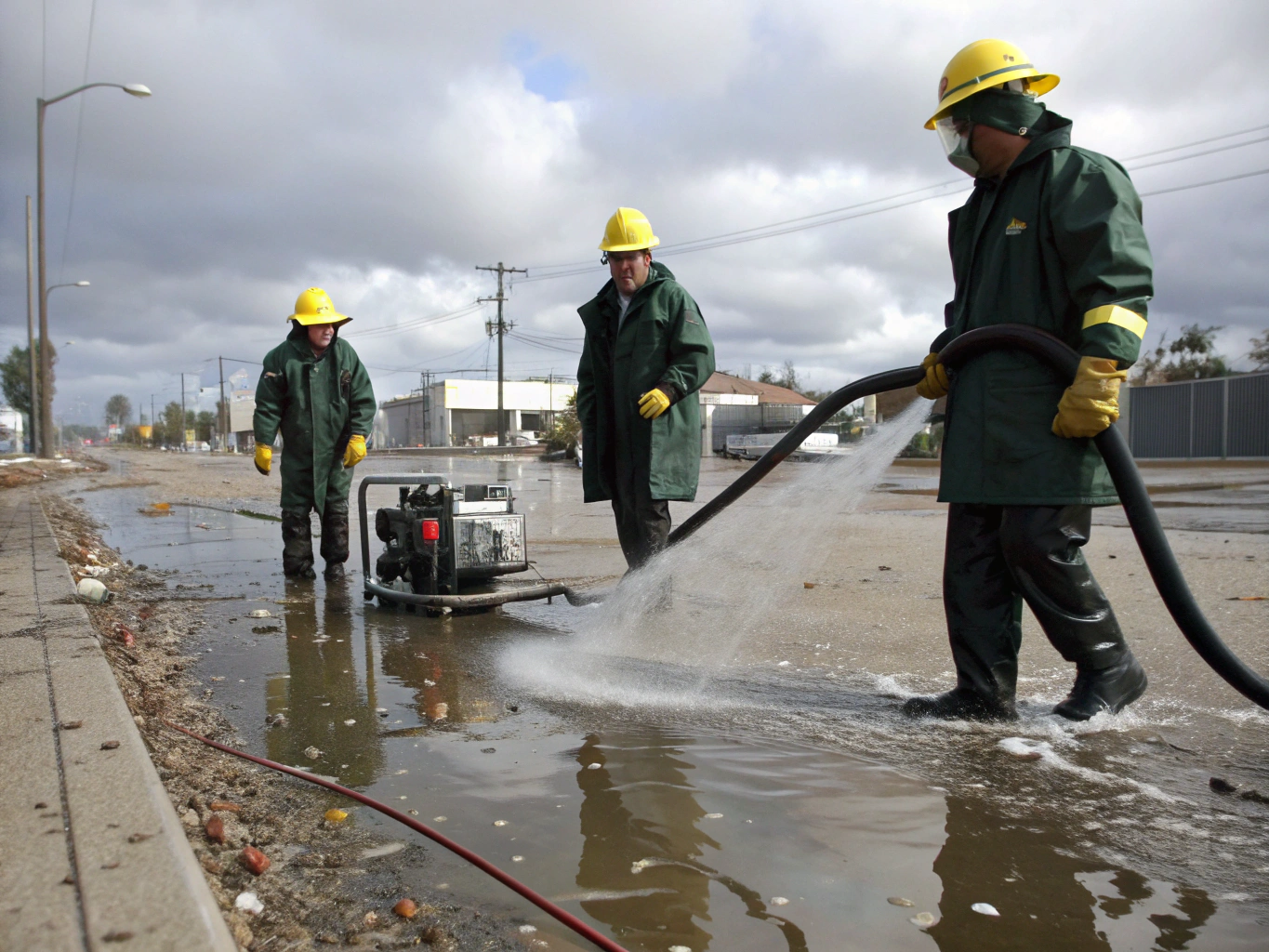 Flood cleanup team in Pueblo West